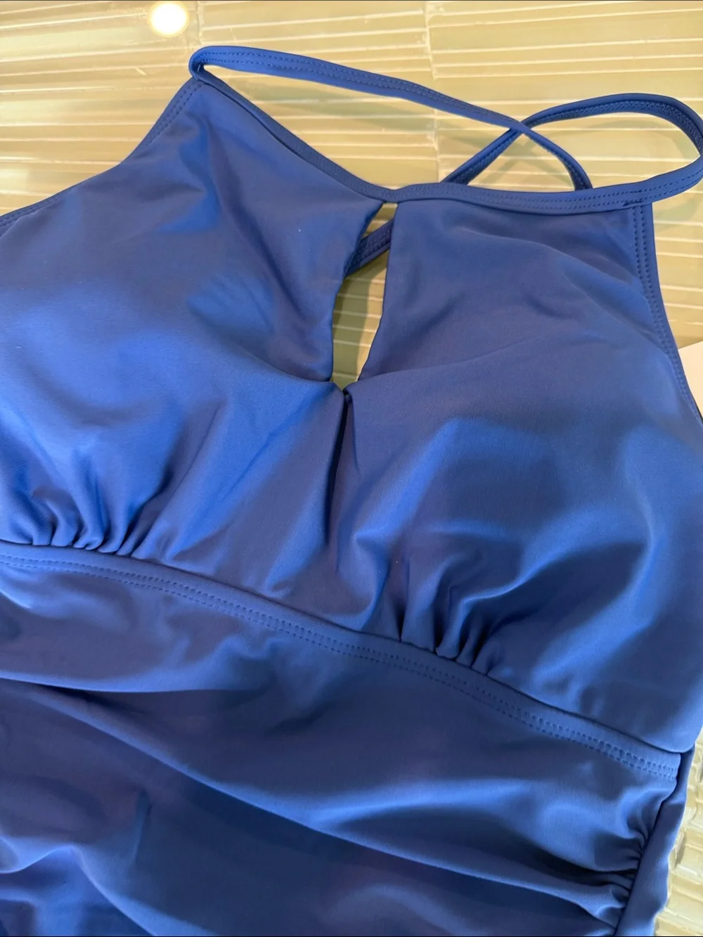 Ladies Blue One-Piece Swimsuit - Tahari